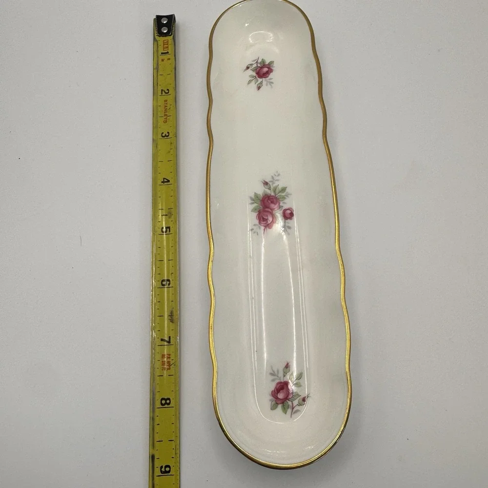 Vintage Porcelain Aristocrat China England Celery‎ Condiment Tray
